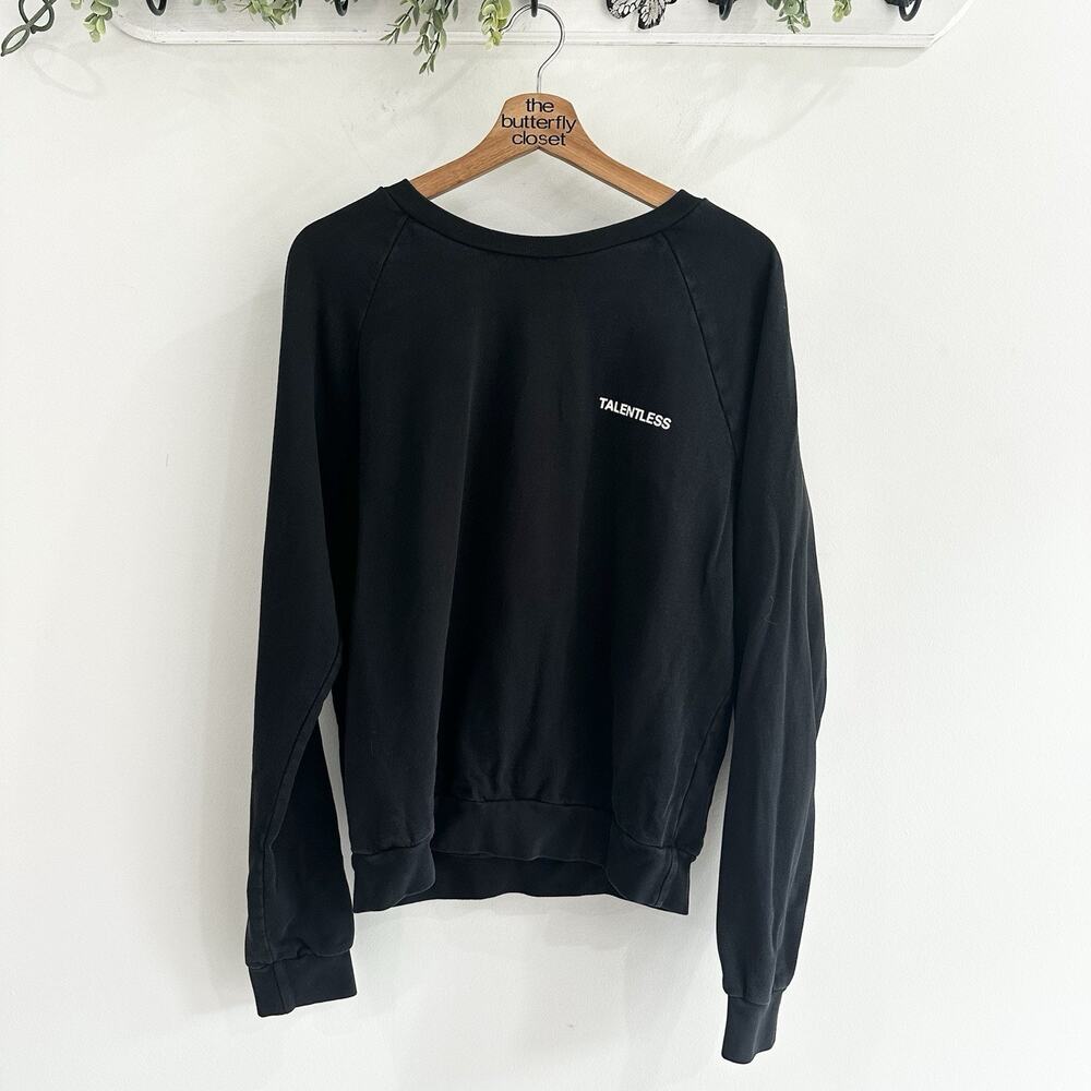 Elements by Talentless Black Crew Neck Logo Sweatshirt Size S 00-8048